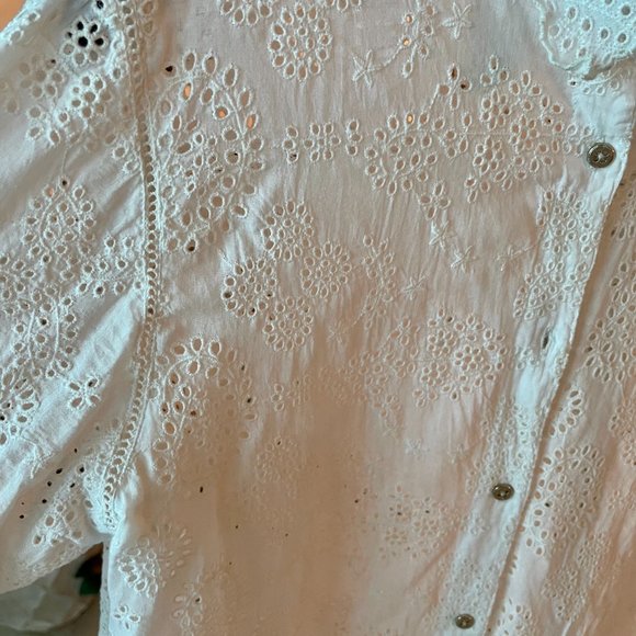 Zadig and Voltaire off white button down blouse S - Picture 2 of 7